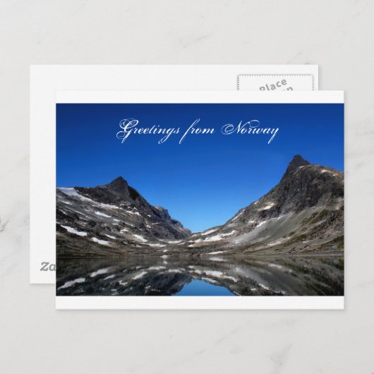 Groeten uit het Briefkaart Noorwegen (Voorkant / Achterkant)