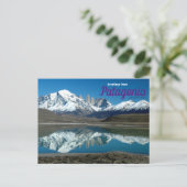Groeten uit het Briefkaart Patagonia Argentina (Staand voorkant)
