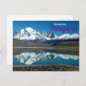 Groeten uit het Briefkaart Patagonia Argentina (Voorkant / Achterkant)