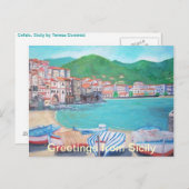 Groeten uit het Briefkaart Sicilië (Voorkant / Achterkant)