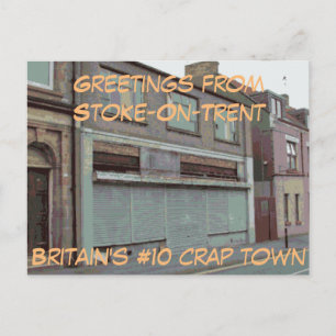 Groeten uit het briefkaart Stoke-On-Trent