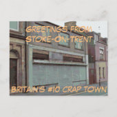 Groeten uit het briefkaart Stoke-On-Trent (Voorkant)