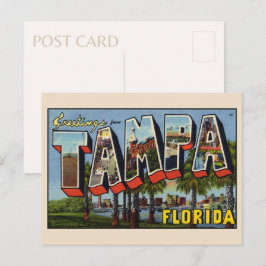Groeten uit het  Briefkaart Tampa Florida