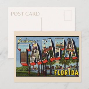 Groeten uit het  Briefkaart Tampa Florida