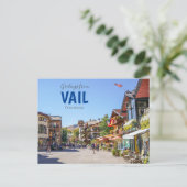 Groeten uit het Briefkaart Vail Colorado (Staand voorkant)