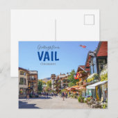 Groeten uit het Briefkaart Vail Colorado (Voorkant / Achterkant)