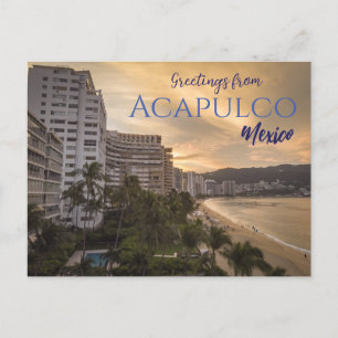 Groeten uit het Briefkaart van Acapulco Mexico Sch