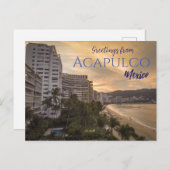Groeten uit het Briefkaart van Acapulco Mexico Sch (Voorkant / Achterkant)