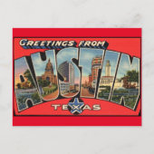 Groeten uit het Briefkaart van Austin Texas (Voorkant)