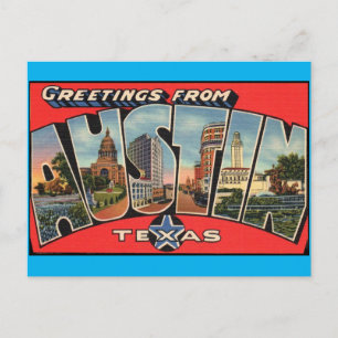 Groeten uit het Briefkaart van Austin Texas
