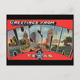 Groeten uit het Briefkaart van Austin Texas