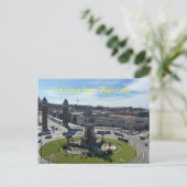 Groeten uit het briefkaart van Barcelona (Staand voorkant)