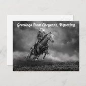 Groeten uit het Briefkaart van Cheyenne Wyoming Ro (Voorkant / Achterkant)