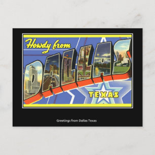Groeten uit het Briefkaart van Dallas