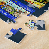 Groeten uit het Briefkaart van de Verenigde Staten Legpuzzel (Zijkant)