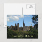 Groeten uit het briefkaart van Edinburgh (Voorkant / Achterkant)