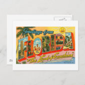 Groeten uit het  Briefkaart van Florida (Voorkant / Achterkant)
