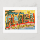 Groeten uit het  Briefkaart van Florida (Voorkant)