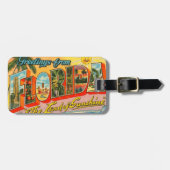 Groeten uit het  Briefkaart van Florida Bagagelabel (Voorkant horizontaal)