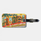 Groeten uit het  Briefkaart van Florida Bagagelabel (Achterkant horizontaal)