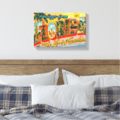 Groeten uit het  Briefkaart van Florida Canvas Afdruk (Insitu (Slaapkamer))