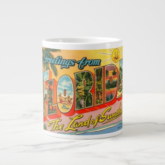 Groeten uit het  Briefkaart van Florida Grote Koffiekop (Voorkant)
