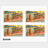 Groeten uit het  Briefkaart van Florida Rechthoekige Sticker (Vel)