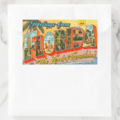 Groeten uit het  Briefkaart van Florida Rechthoekige Sticker (Tas)