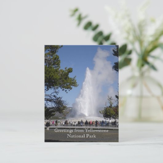 Groeten uit het Briefkaart van het nationale park  (Staand voorkant)