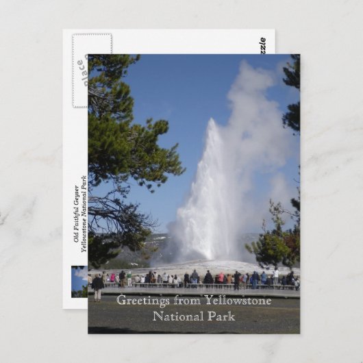 Groeten uit het Briefkaart van het nationale park  (Voorkant / Achterkant)