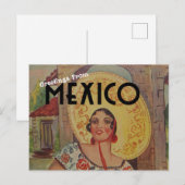 Groeten uit het Briefkaart van Mexico (Voorkant / Achterkant)