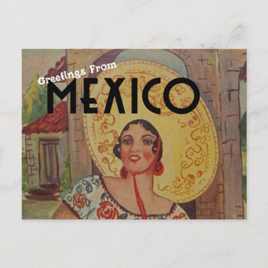 Groeten uit het Briefkaart van Mexico (Voorkant)