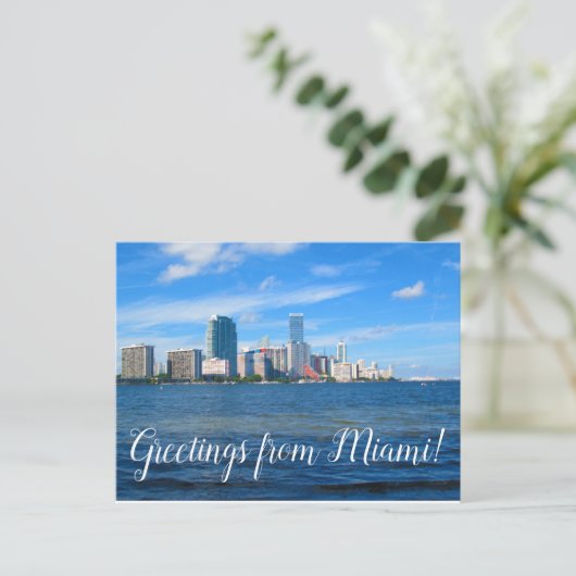 Groeten uit het Briefkaart van Miami (Staand voorkant)