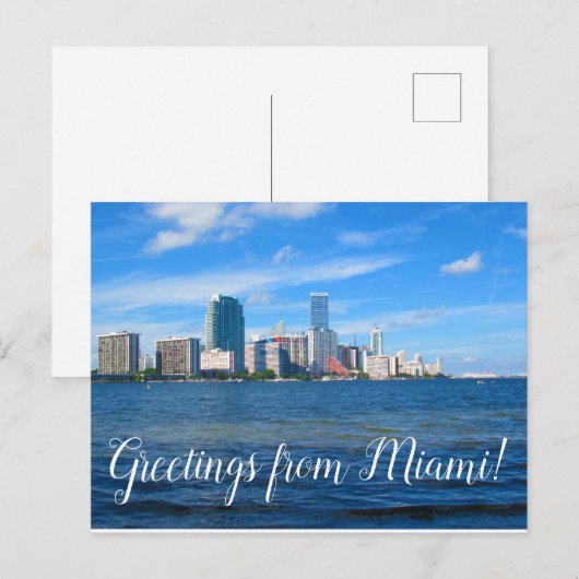 Groeten uit het Briefkaart van Miami (Voorkant / Achterkant)