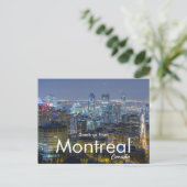 Groeten uit het Briefkaart van Montreal Canada Cit (Staand voorkant)