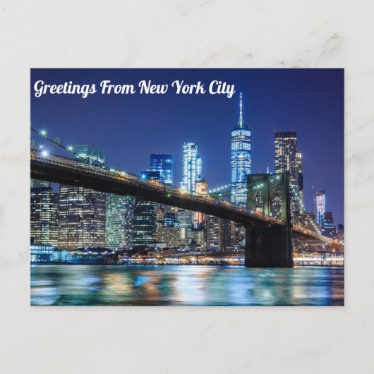 Groeten uit het Briefkaart van New York City (Voorkant)