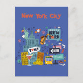 Groeten uit het Briefkaart van New York City (Voorkant)