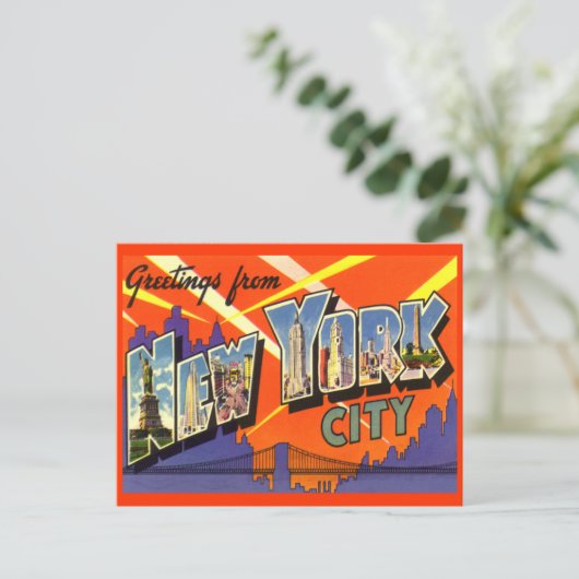 Groeten uit het Briefkaart van New York City (Staand voorkant)