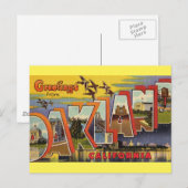 Groeten uit het Briefkaart van Oakland California (Voorkant / Achterkant)