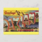 Groeten uit het Briefkaart van Oakland California (Voorkant)