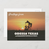 Groeten uit het Briefkaart van Odessa Texas (Voorkant / Achterkant)