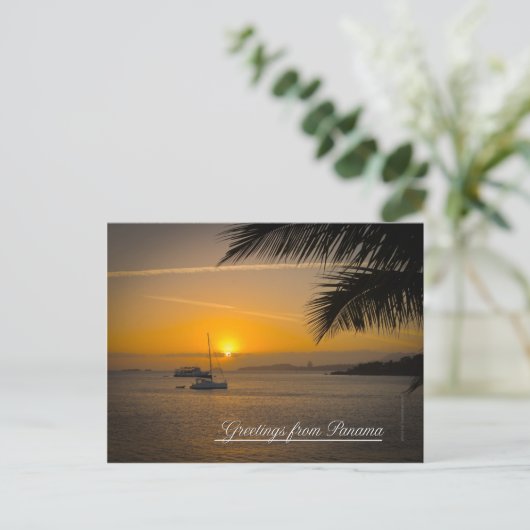 Groeten uit het briefkaart van Panama (Staand voorkant)