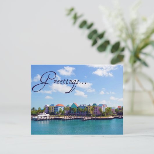 Groeten uit het Briefkaart van Paradise (Staand voorkant)