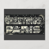 Groeten uit het  Briefkaart van Parijs (Voorkant)