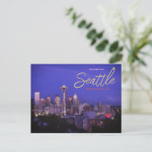 Groeten uit het Briefkaart van Seattle Washington (Staand voorkant)