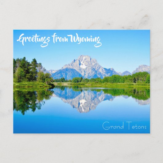 Groeten uit het Briefkaart van Wyoming Grand Teton (Voorkant)