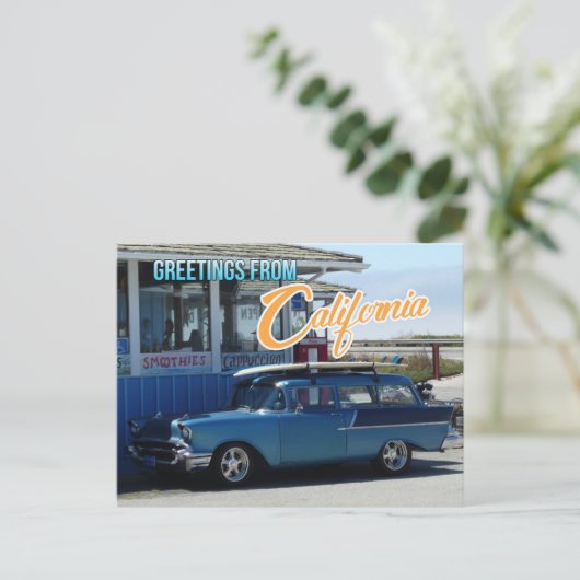 Groeten uit het Californische Briefkaart van de Re (Staand voorkant)
