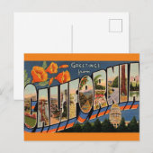 Groeten uit het Californische Briefkaart van de Re (Voorkant / Achterkant)