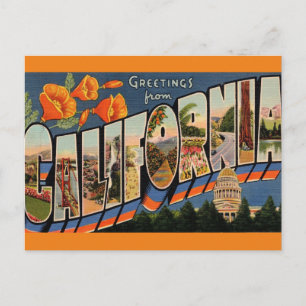 Groeten uit het Californische Briefkaart van de Re