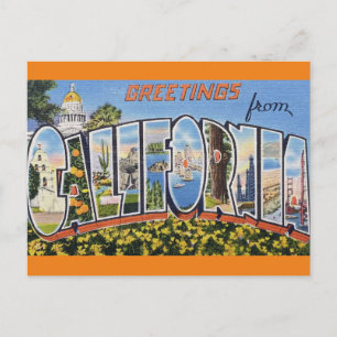 Groeten uit het Californische Briefkaart van de Re